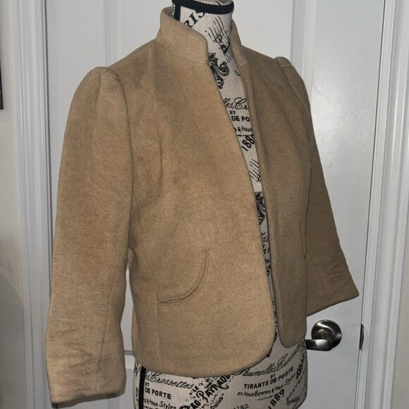 SMYTHE camel hair cropped bolero jacket - Picture 6 of 10